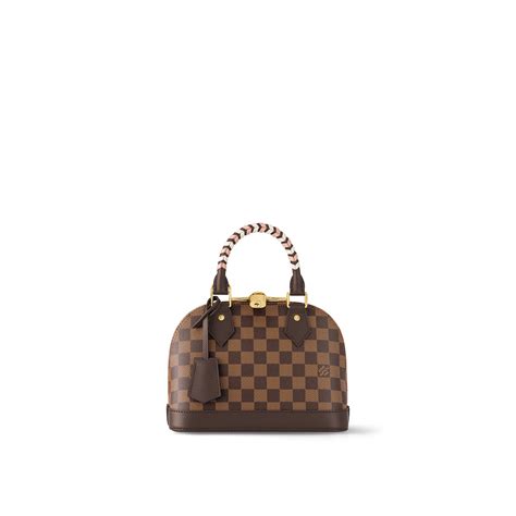 louis vuitton bag braided handle|Louis Vuitton alma damier.